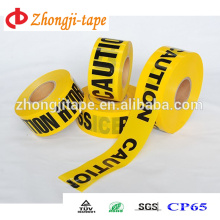 2016 hot sale pe yellow caution barrier tape